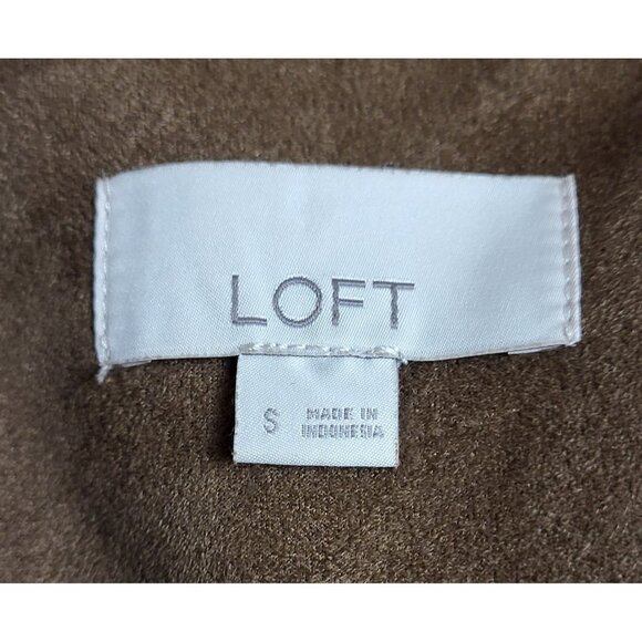 Loft Faux Suede Leather Moto Jacket Size Small NEW - Picture 12 of 12